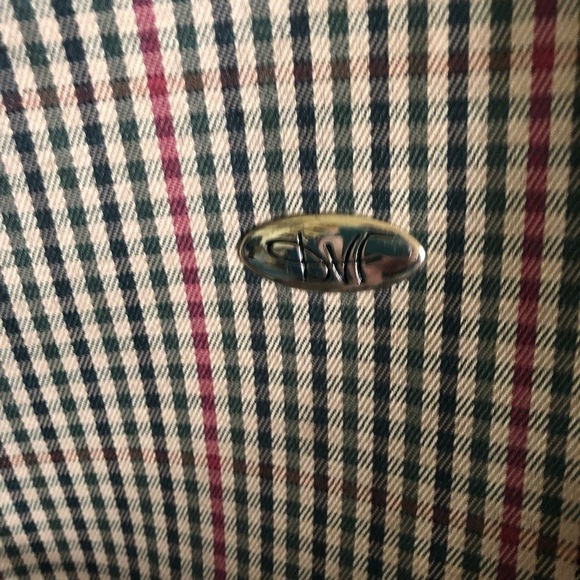 VTG DVF Plaid Weekender Carry On Personal Travel Bag Shoulder Strap Large 20X17” - Picture 7 of 13